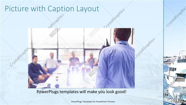 Picture with Caption presentation slide layout