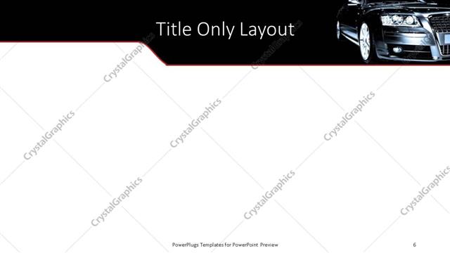 Title Only presentation slide layout