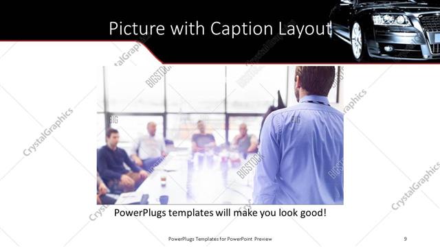Picture with Caption presentation slide layout