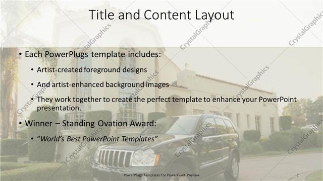 Title and Content presentation slide layout