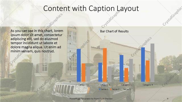 Content with Caption presentation slide layout