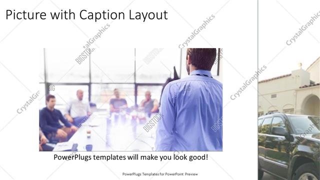 Picture with Caption presentation slide layout