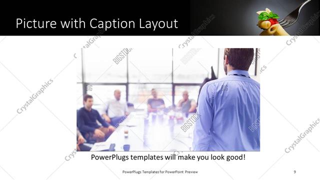 Picture with Caption presentation slide layout