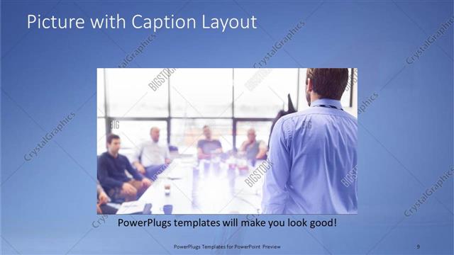 Picture with Caption presentation slide layout