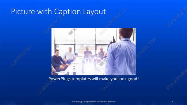 Picture with Caption presentation slide layout