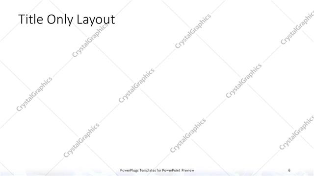 Title Only presentation slide layout