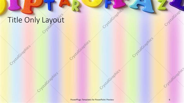 Title Only presentation slide layout