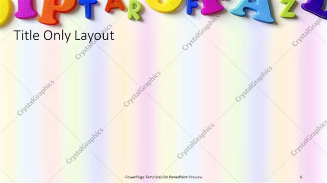 Title Only presentation slide layout