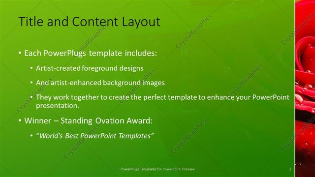 Title and Content presentation slide layout