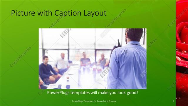Picture with Caption presentation slide layout