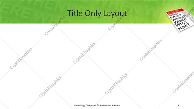 Title Only presentation slide layout