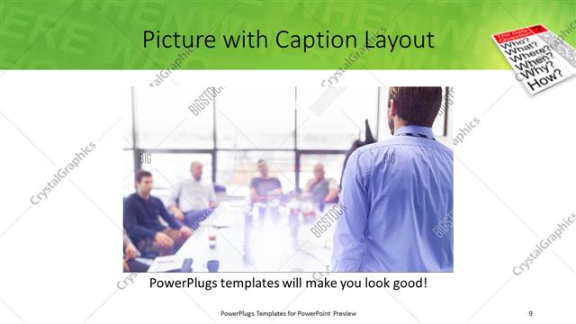 Picture with Caption presentation slide layout