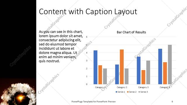 Content with Caption presentation slide layout