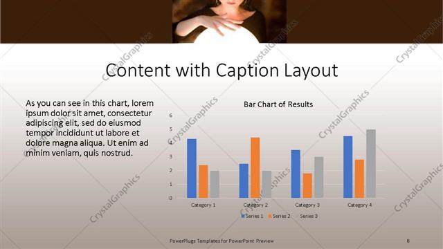 Content with Caption presentation slide layout