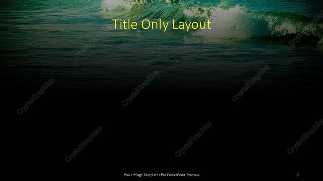 Title Only presentation slide layout