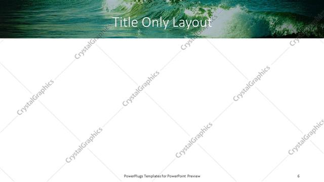 Title Only presentation slide layout