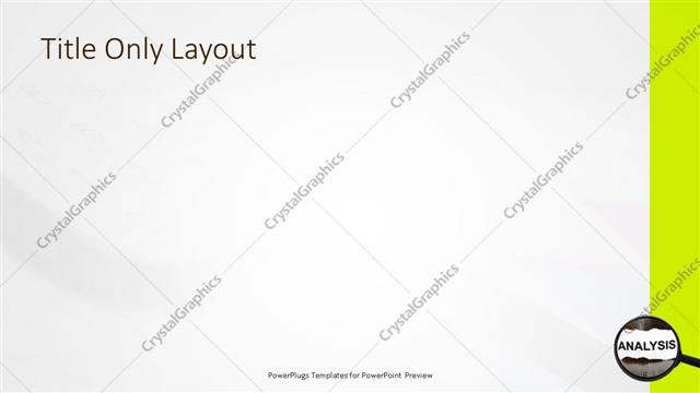 Title Only presentation slide layout