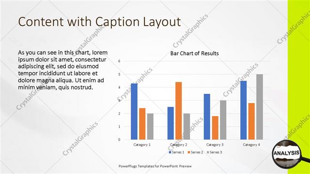 Content with Caption presentation slide layout