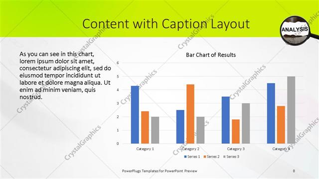 Content with Caption presentation slide layout