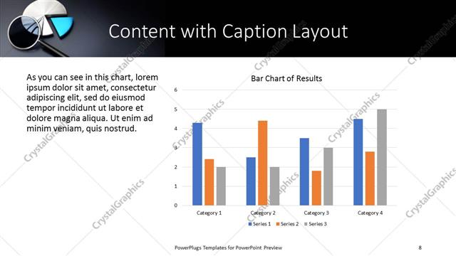 Content with Caption presentation slide layout