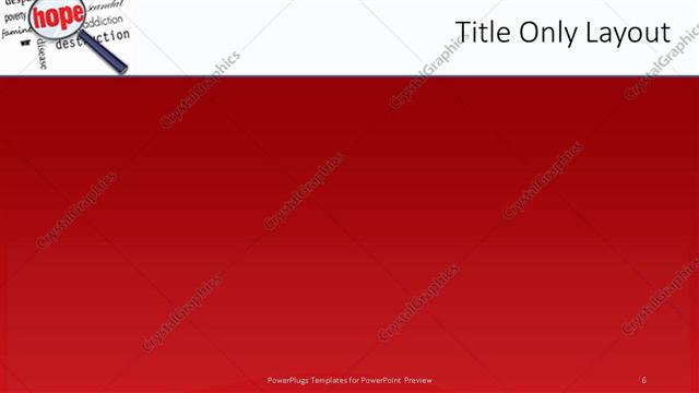 Title Only presentation slide layout