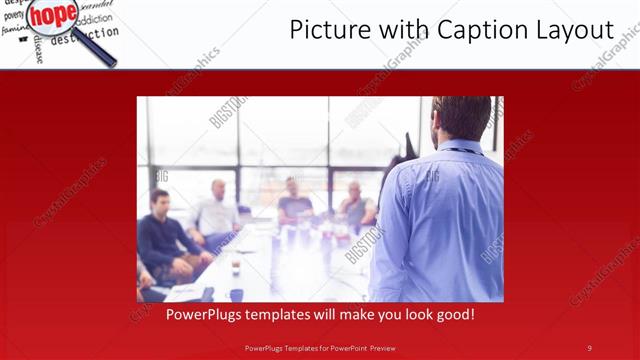 Picture with Caption presentation slide layout