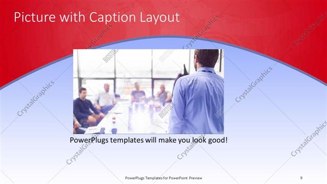 Picture with Caption presentation slide layout