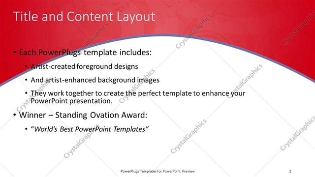 Title and Content presentation slide layout