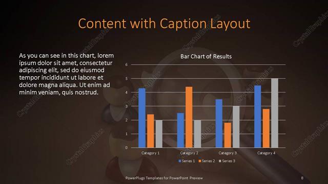 Content with Caption presentation slide layout