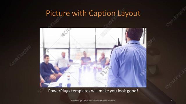 Picture with Caption presentation slide layout