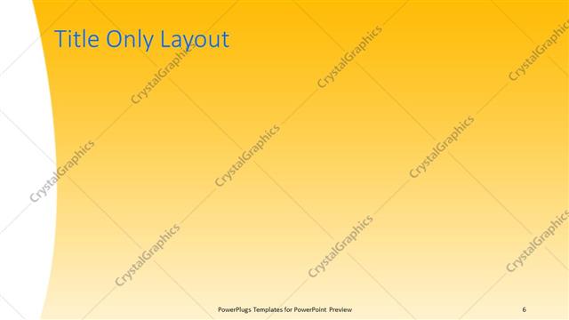 Title Only presentation slide layout