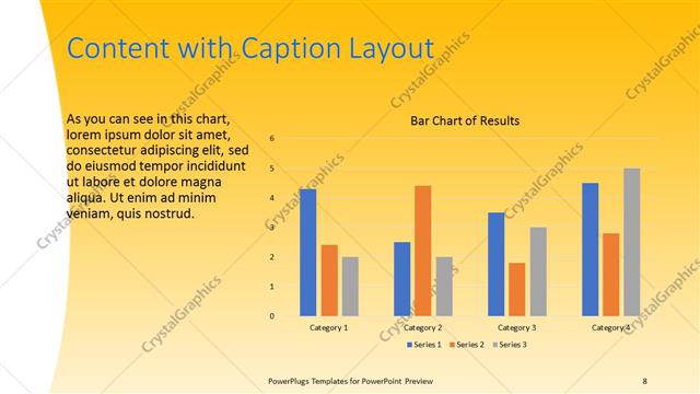 Content with Caption presentation slide layout