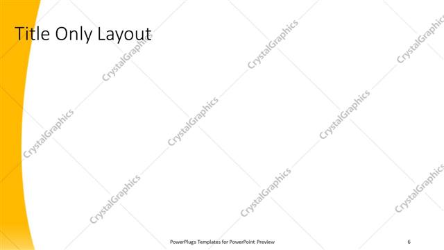 Title Only presentation slide layout