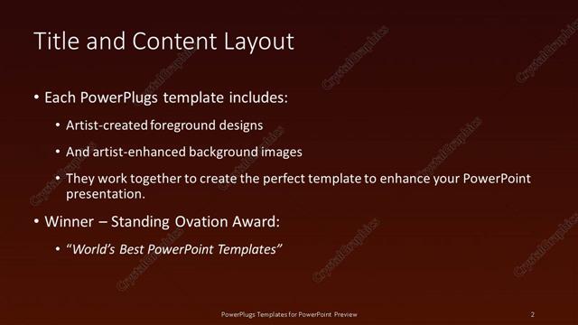 Title and Content presentation slide layout
