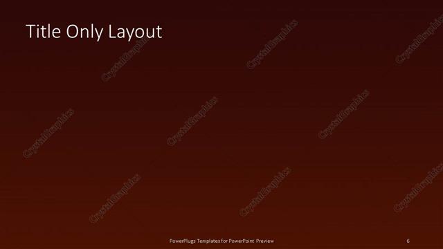 Title Only presentation slide layout