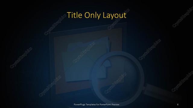 Title Only presentation slide layout