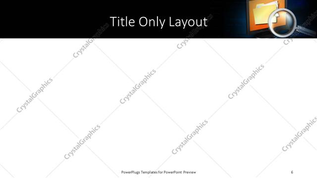 Title Only presentation slide layout