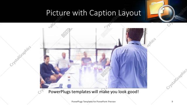 Picture with Caption presentation slide layout