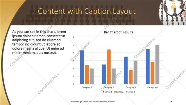 Content with Caption presentation slide layout