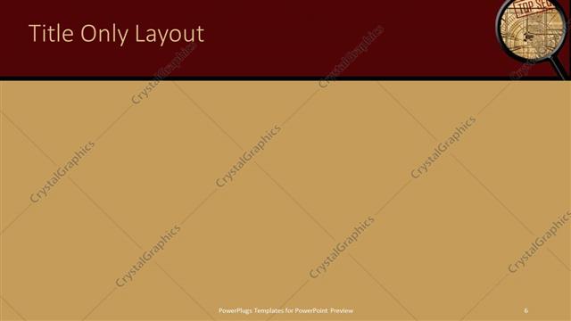 Title Only presentation slide layout