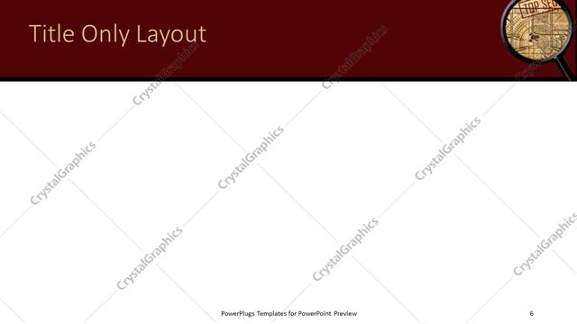 Title Only presentation slide layout