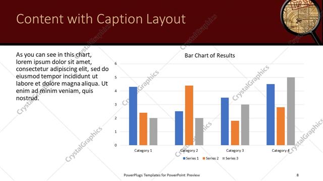 Content with Caption presentation slide layout
