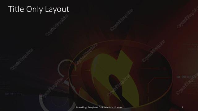 Title Only presentation slide layout