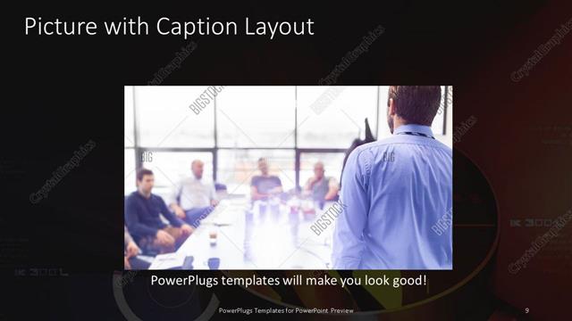 Picture with Caption presentation slide layout
