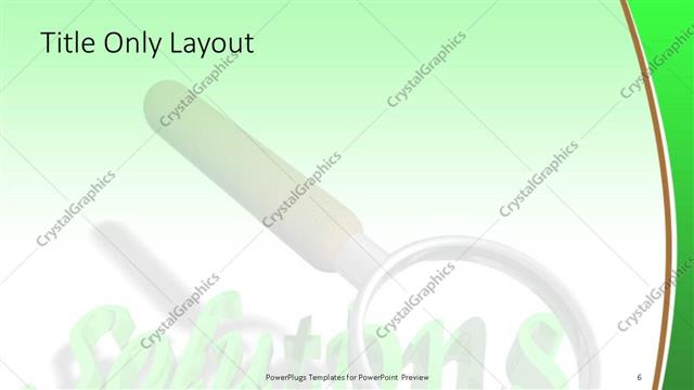 Title Only presentation slide layout