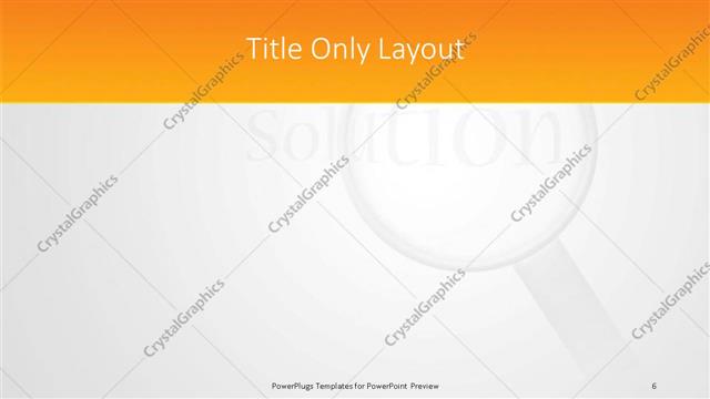 Title Only presentation slide layout
