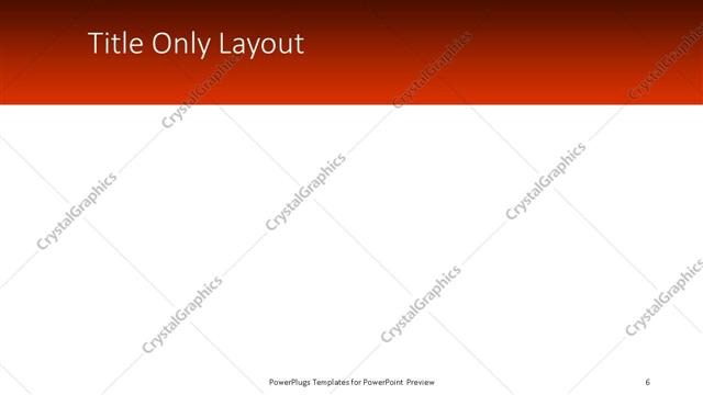 Title Only presentation slide layout