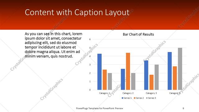 Content with Caption presentation slide layout