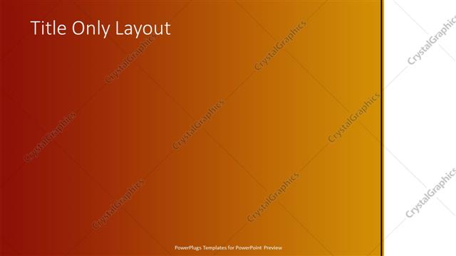 Title Only presentation slide layout