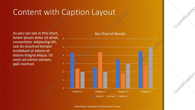 Content with Caption presentation slide layout
